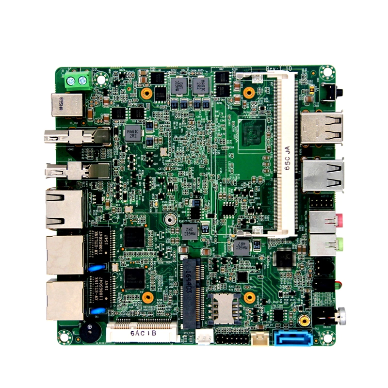 2LAN 1RJ45 1SATA Industrial DDR3 Memory Slot Onboard J1900 CPU 4th Gen Processor Computer Industrial Nuc Motherboard