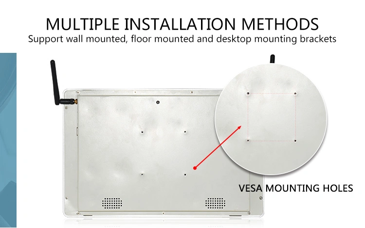 Windows All-in-One PC 13.3 Inch Wall Mount Touch Screen Monitor