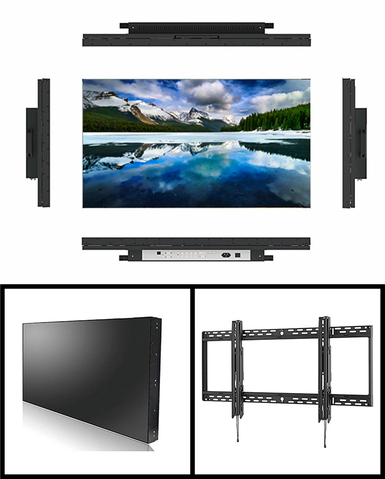 3X3 Video Wall 49 Inch Android LCD Screen Display Bus LCD Video Player with 3G WiFi Module USB Voice Recording Picture Frame LED Digital Signage