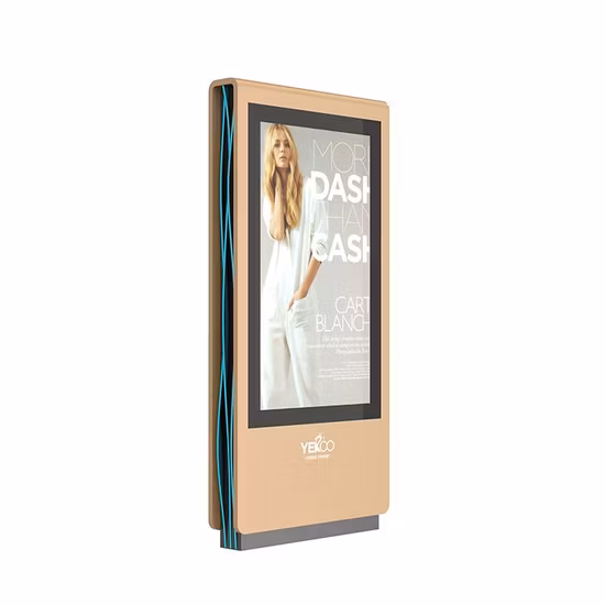 75-Zoll-Touchscreen-Werbekiosk, doppelseitiges LCD-Display, digitales Totem